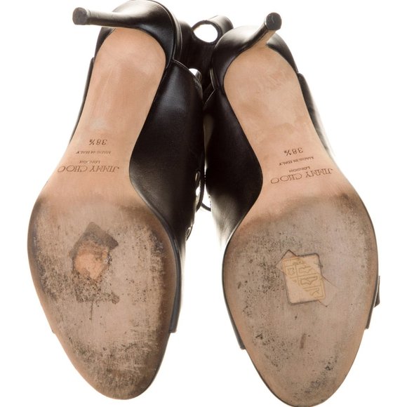 REDUCED Jimmy Choo Gladiator Multi Buckle Stiletto Shoes 38.5 7.5 8 - Picture 8 of 8